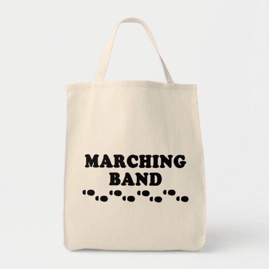 Marching Band Footprint Tote Bag (Voorkant)