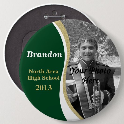 Marching Band Foto Ronde Button 6,0 Cm (Voorkant /achterkant)