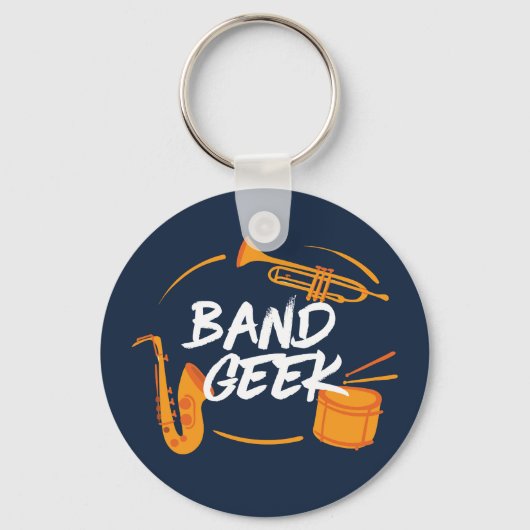 Marching Band Geek Funny Musician Sleutelhanger (Voorkant)