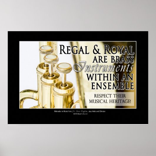 Marching Band Gezegde & Quotes - Brass Instruments Poster (Voorkant)