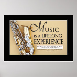 Marching Band Gezegde & Quottes - Saxophone Poster