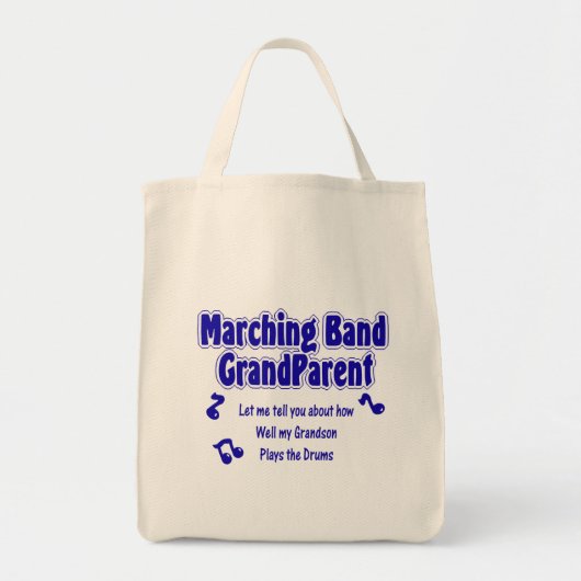 Marching Band Grandparent/ Drums Tote Bag (Voorkant)