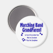 Marching Band Grootouder/ Saxofoon Magneet (Voorkant / Achterkant)