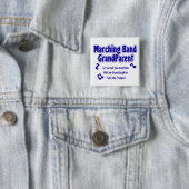 Marching Band Grootouder/ Trompet Vierkante Button 5,1 Cm (In situ)