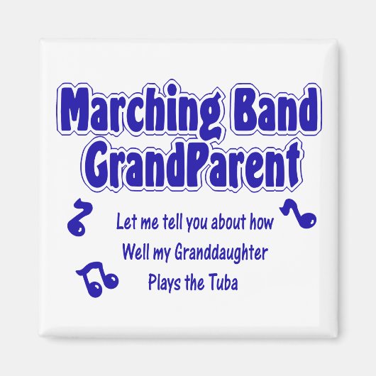 Marching Band Grootouder/ Tuba Magneet (Voorkant)