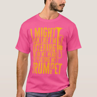 Marching band in mijn hoofd Ik speel mijn trompet T-shirt