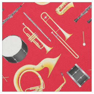 Marching Band Instruments Musician Red Stof