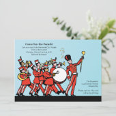 Marching Band Invitation Kaart (Staand voorkant)