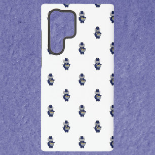 Marching Band Kat Drummer Navyblauw Goud Patroon Samsung Galaxy Hoesje