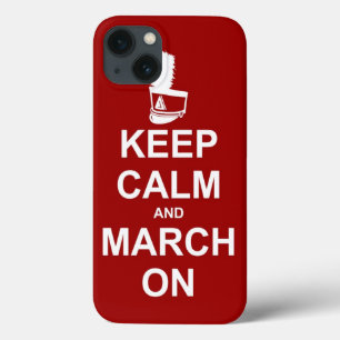 Marching Band Keep Calm en March on iPhone 13 Hoesje