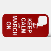 Marching Band Keep Calm en March on Case-Mate iPhone Case (Achterkant (horizontaal))