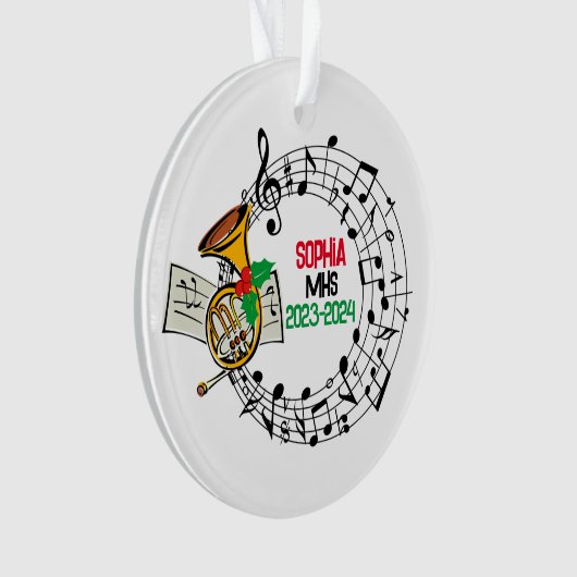 Marching Band Kerst Ornament (voorkant)