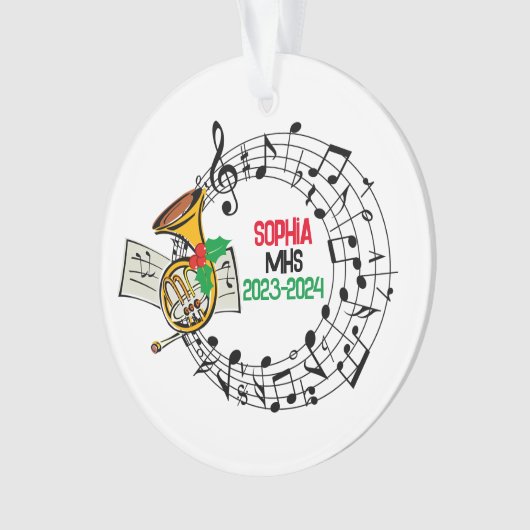 Marching Band Kerst Ornament (voorkant)