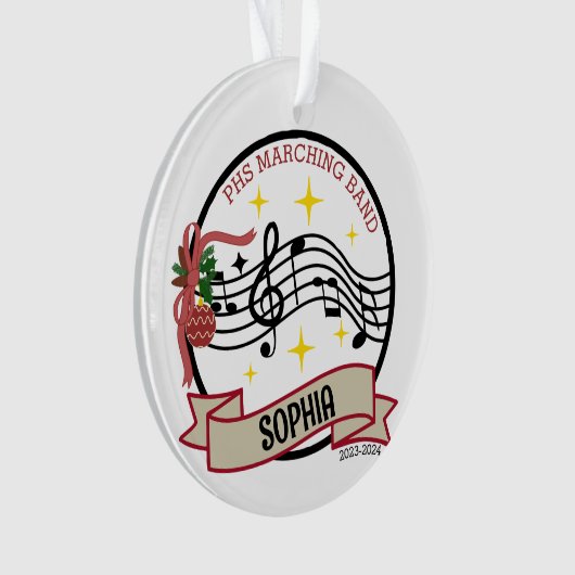 Marching Band Kerst Ornament (voorkant)