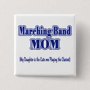Marching Band Ma/Clarinet Vierkante Button 5,1 Cm