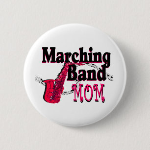 Marching Band Mam/Saxophone Ronde Button 5,7 Cm