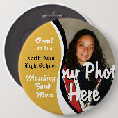 Marching Band mama Ronde Button 6,0 Cm (Voorkant /achterkant)