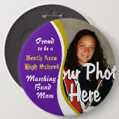 Marching Band mama Ronde Button 6,0 Cm (Voorkant /achterkant)