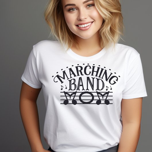 Marching Band Moeder Notities Tshirt