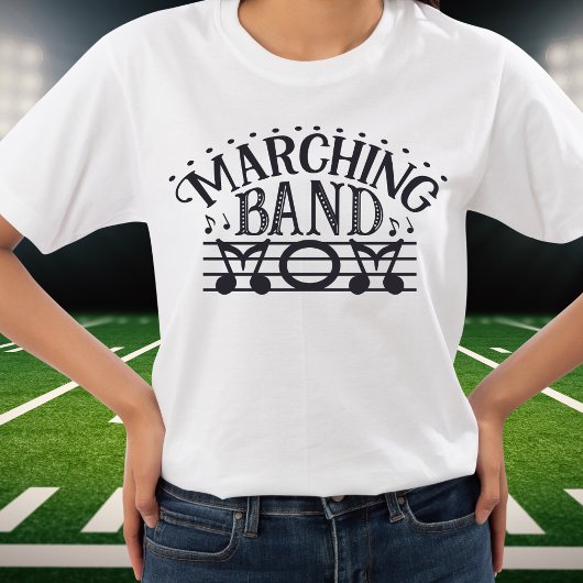 Marching Band Moeder Notities Tshirt