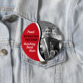 Marching Band Mom Rood Zwart Ronde Button 4,0 Cm (In situ)