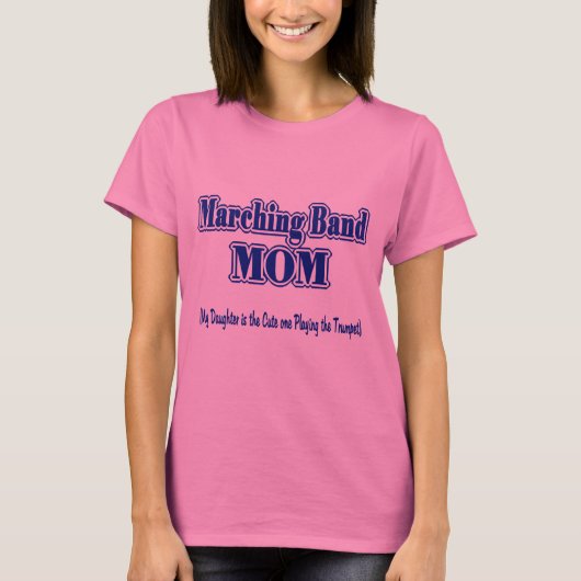 Marching Band Mom/ Trompet T-shirt (Voorkant)