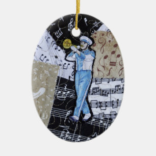 Marching Band Music Ornament