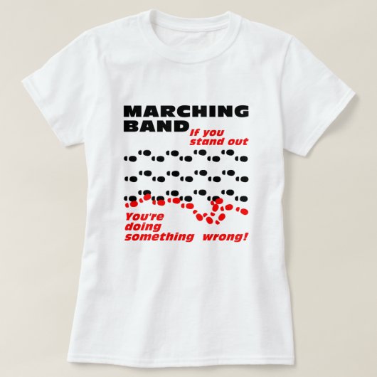 Marching Band Opvallen T-shirt (Design voorkant)