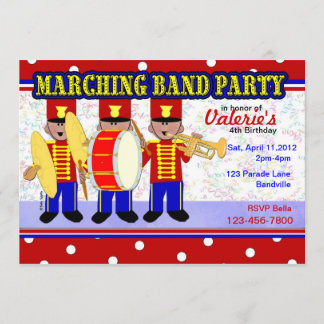 Marching Band Party Kaart