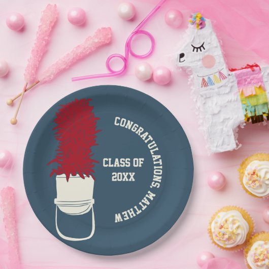 Marching Band Pet met Feathers Custom Party Papieren Bordje (Feest)