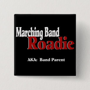 Marching Band Roadie Vierkante Button 5,1 Cm