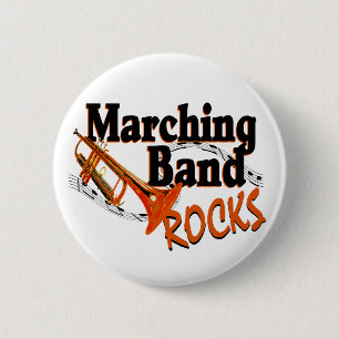 Marching Band Rocks Ronde Button 5,7 Cm