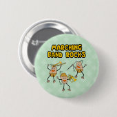 Marching Band Rocks Ronde Button 5,7 Cm (Voorkant /achterkant)
