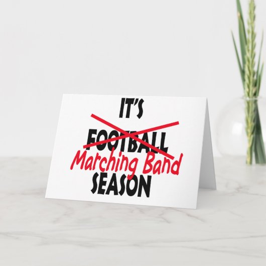Marching Band Season / Red Kaart (Voorkant)
