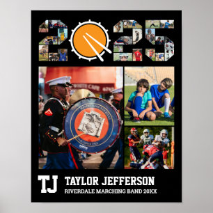 Marching Band Senior Class of 2025 Fotocollage Poster