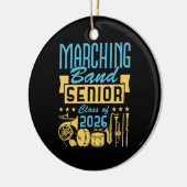 Marching Band Senior Class of 2026 Keramisch Ornament (Links)
