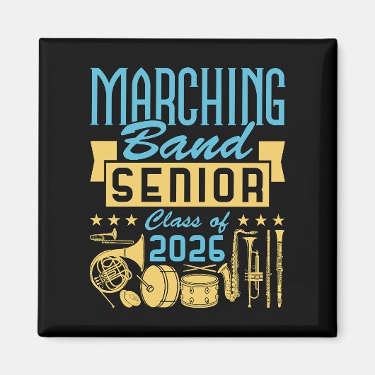 Marching Band Senior Class of 2026 Magneet (Voorkant)