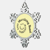 Marching Band Spiral Tin Sneeuwvlok Ornament (Rechts)