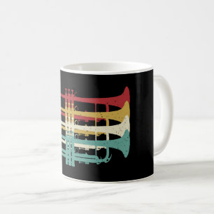 Marching Band Trompet Player Retro Design Koffiemok