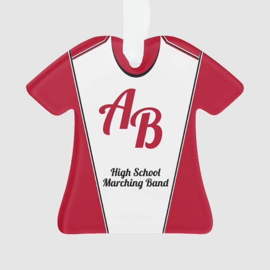 Marching Band Uniform met bewerkbare kleur Ornament (voorkant)