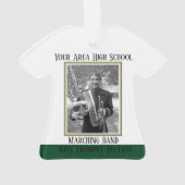 Marching Band Uniform met Foto Ornament (achterkant)