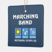 Marching Band Weer Keramisch Ornament (Links)