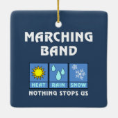 Marching Band Weer Keramisch Ornament (Achterkant)