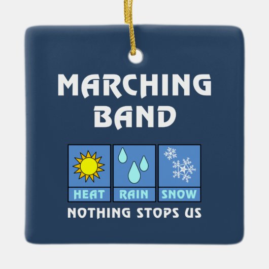 Marching Band Weer Keramisch Ornament (Voorkant)
