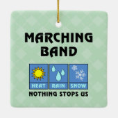 Marching Band Weer Keramisch Ornament (Achterkant)