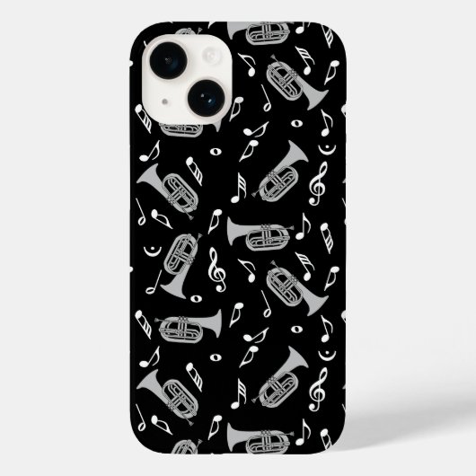 Marching Bariton Muzieknoten Case-Mate iPhone Case (Achterkant)