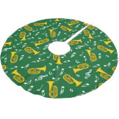 * Marching Bariton Muzieknoten Kerstboom Rok (Gekanteld)