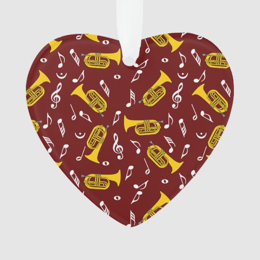 * Marching Bariton Muzieknoten Ornament (voorkant)