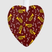 * Marching Bariton Muzieknoten Ornament (voorkant)