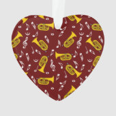 * Marching Bariton Muzieknoten Ornament (achterkant)